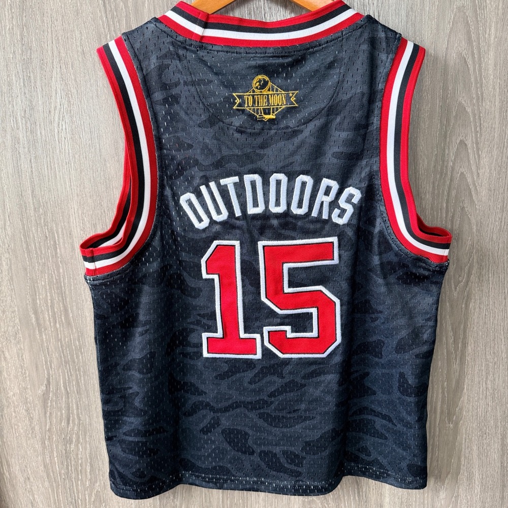 Burlebo Basketball Jersey Boy 8 Black Camo Outdoors 15 Sporty Streetwear - Picture 6 of 8